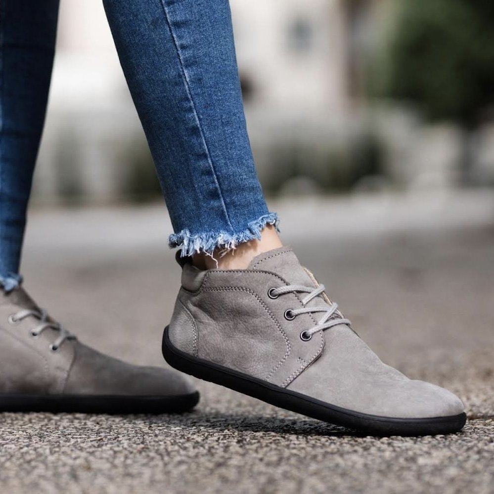 Ботинки Barefoot Be Lenka Icon серая галька