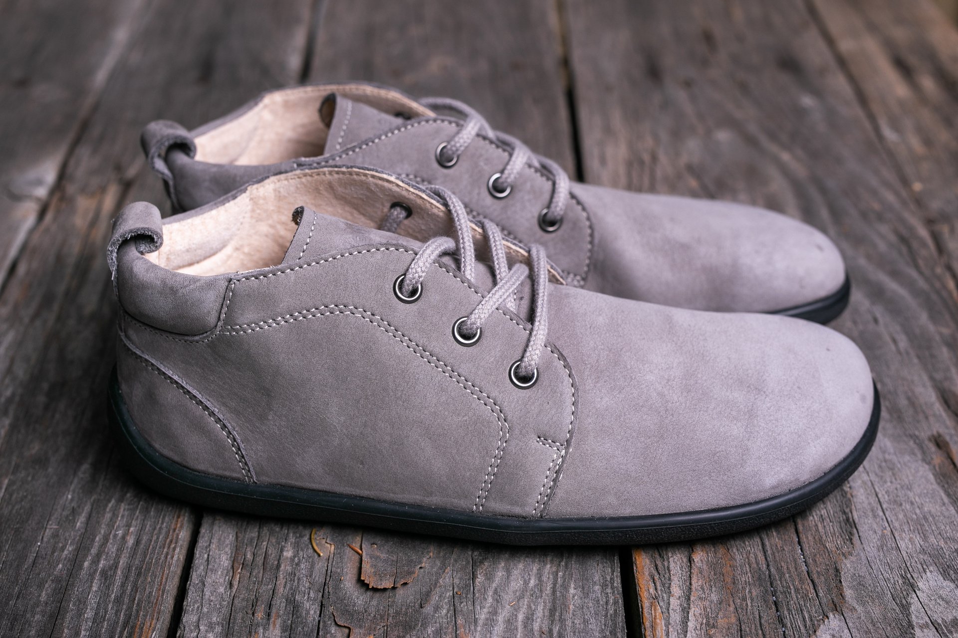 Ботинки Barefoot Be Lenka Icon серая галька