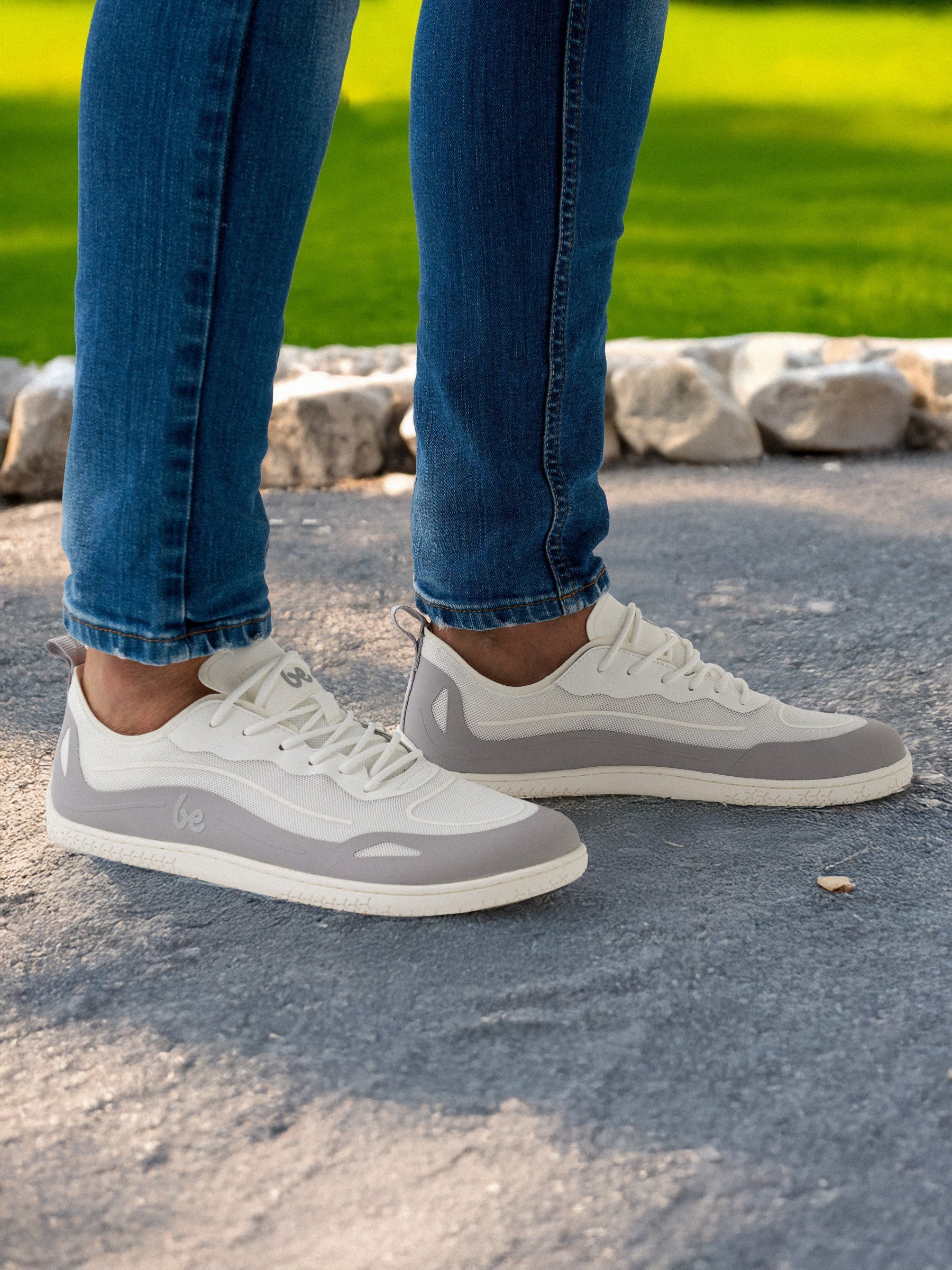 Босоногие кроссовки Be Lenka Velocity серо-белые