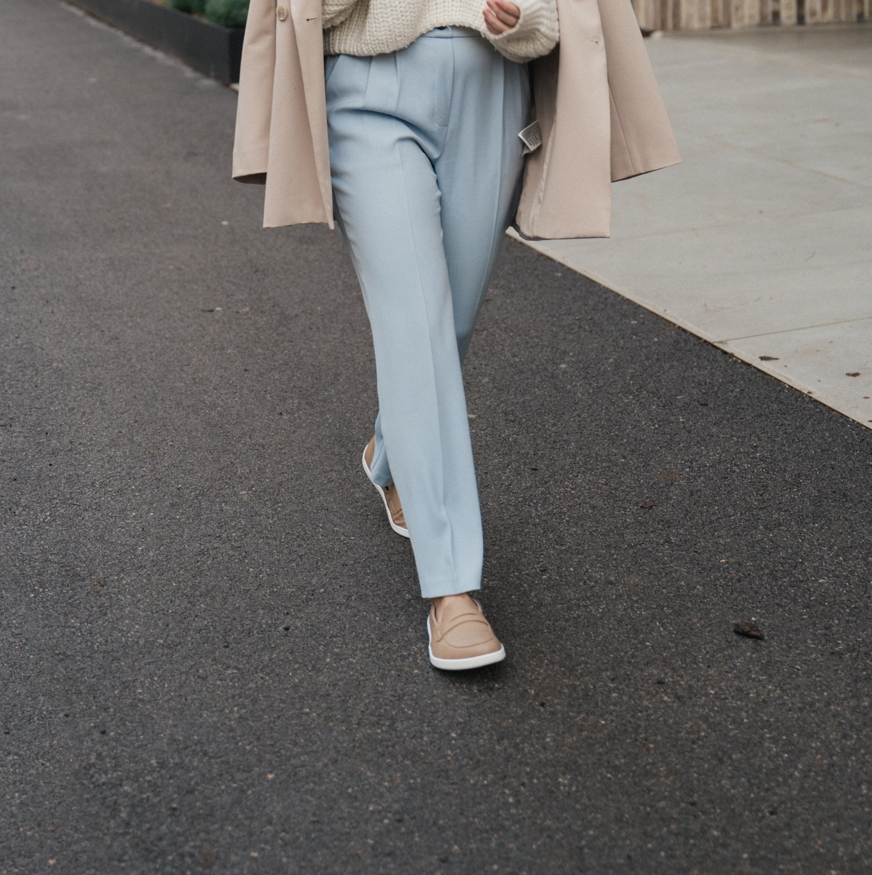 Босоногие лоферы Be Lenka Buena бежевые