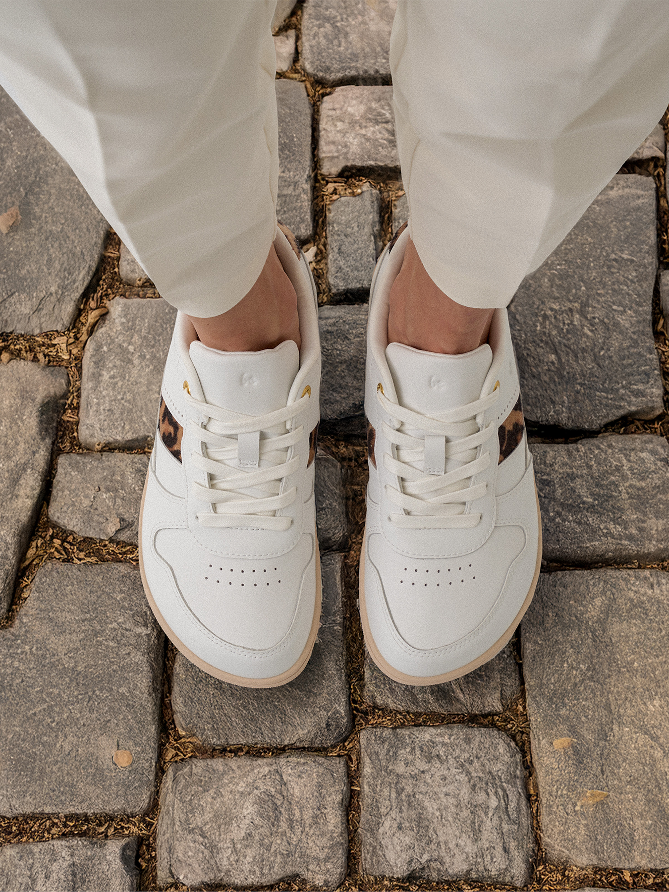 Босоногие кроссовки Be Lenka Cellestia белые/леопардовые