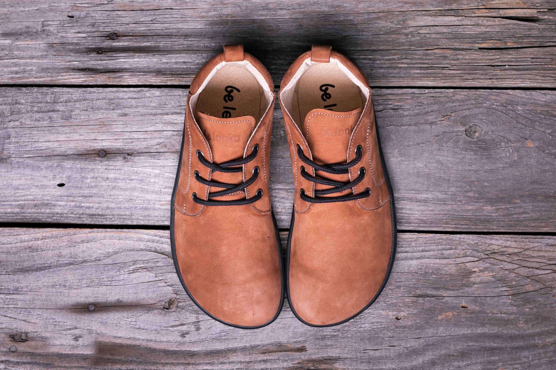 Ботинки Barefoot Be Lenka Icon коньяк