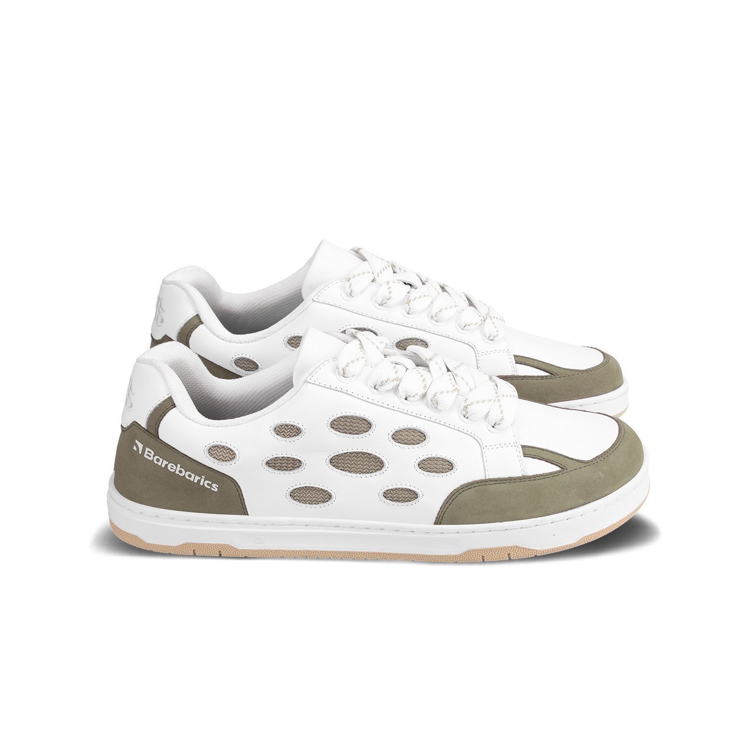 Кроссовки Barebarics Fusion бело-коричневые