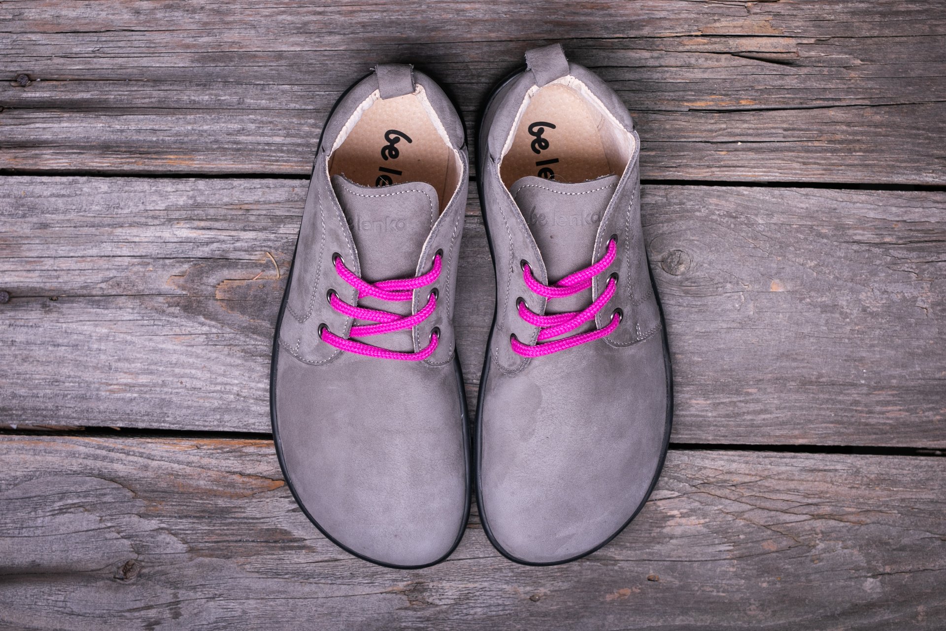 Ботинки Barefoot Be Lenka Icon серая галька