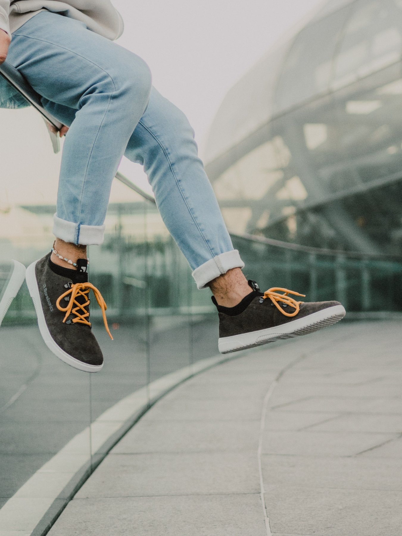 Босоногие кроссовки Barebarics Bronx коричневые