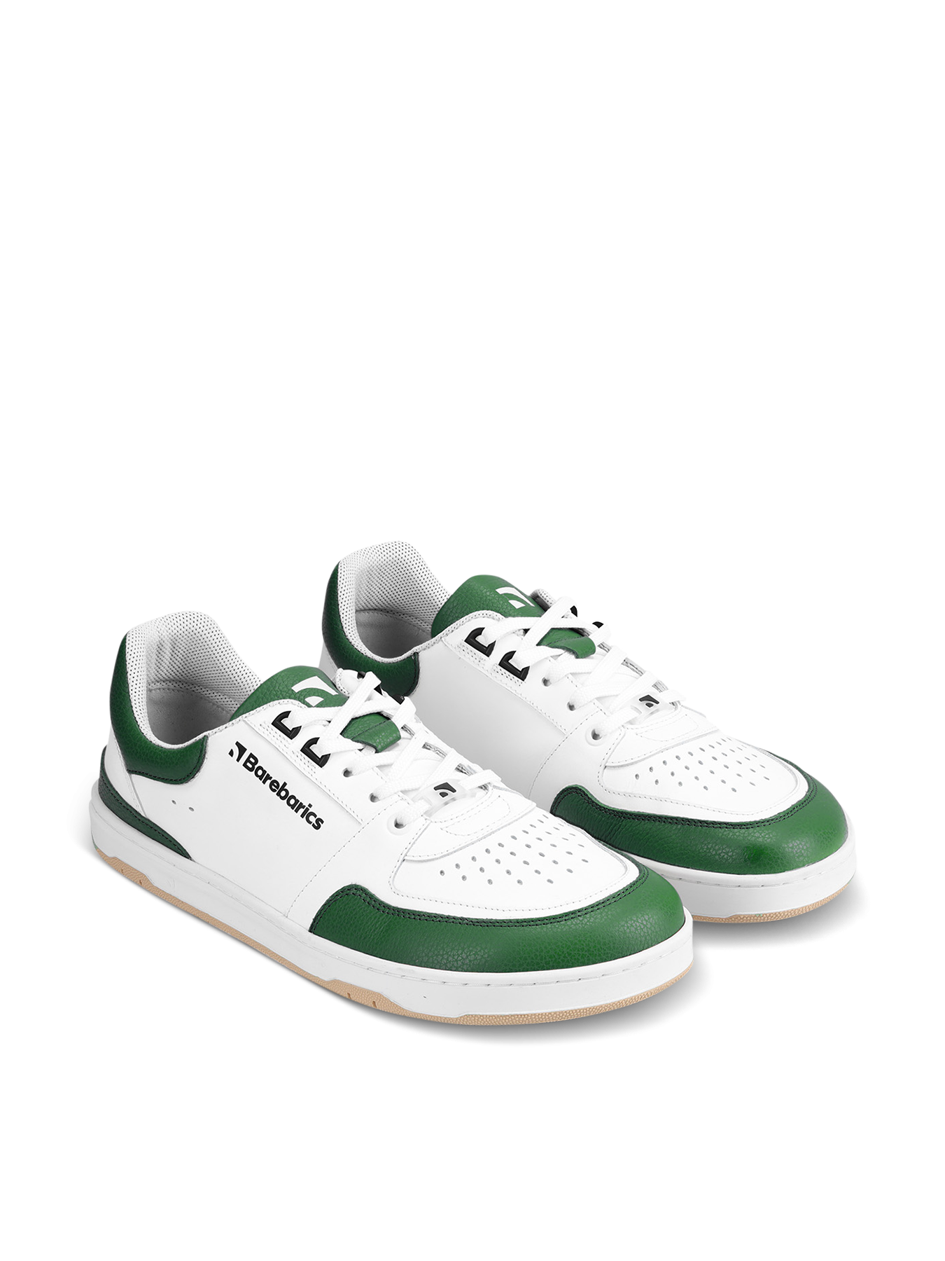 Босоногие кроссовки Barebarics Wave бело-зеленые