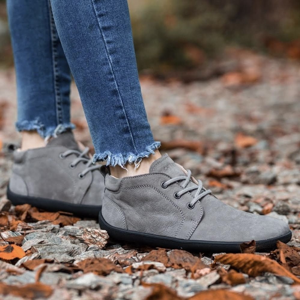 Ботинки Barefoot Be Lenka Icon серая галька