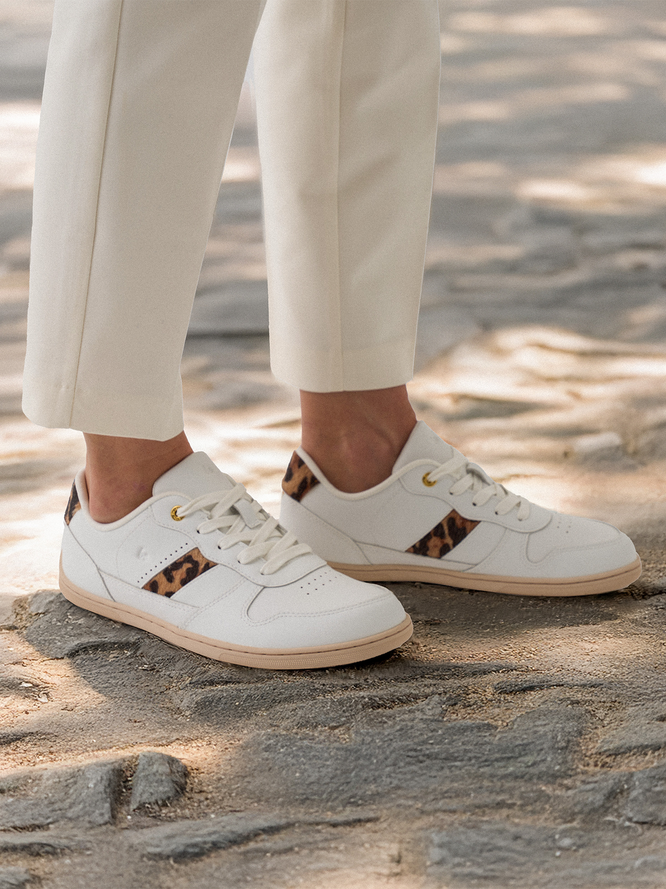 Босоногие кроссовки Be Lenka Cellestia белые/леопардовые