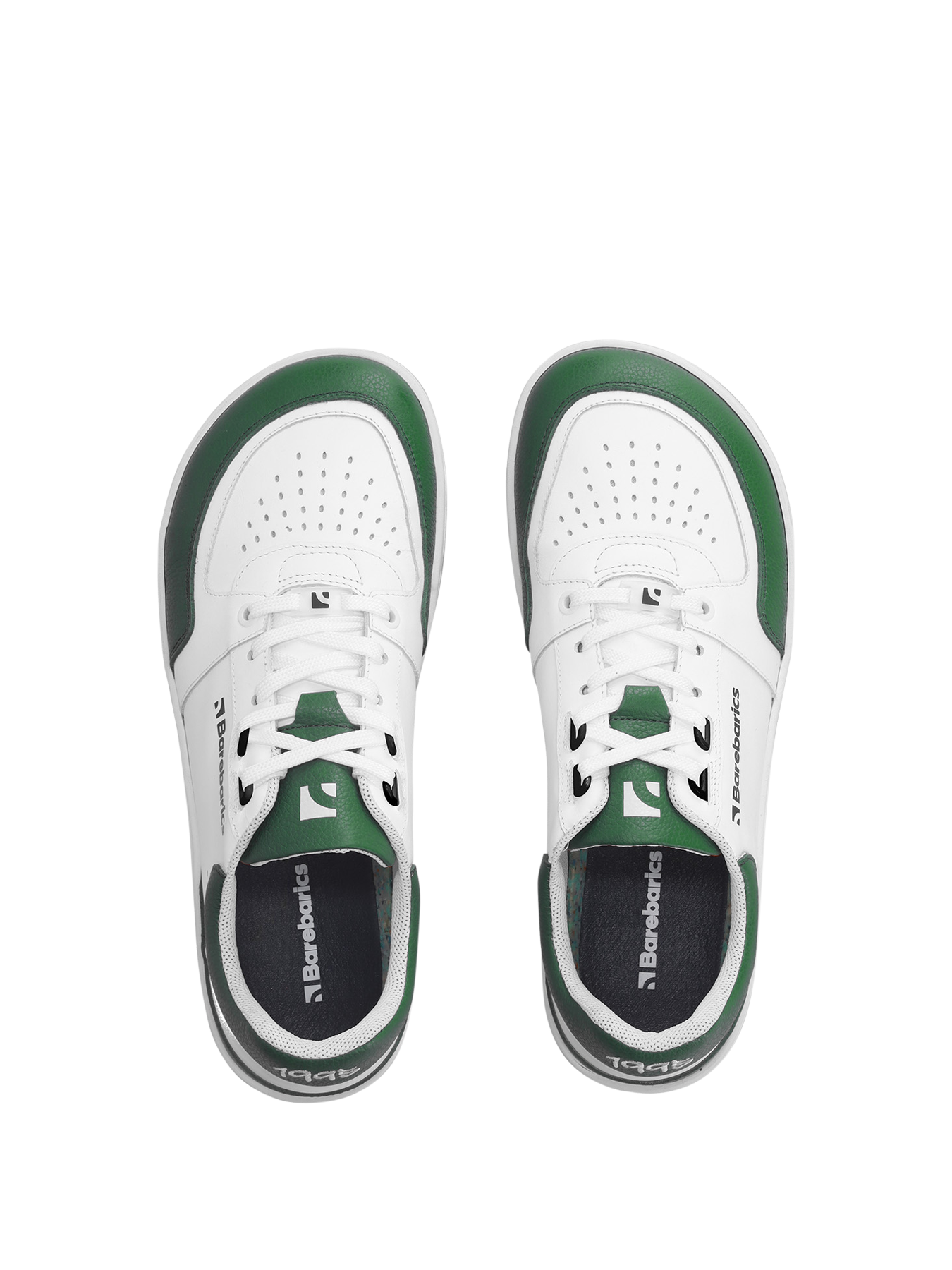 Босоногие кроссовки Barebarics Wave бело-зеленые