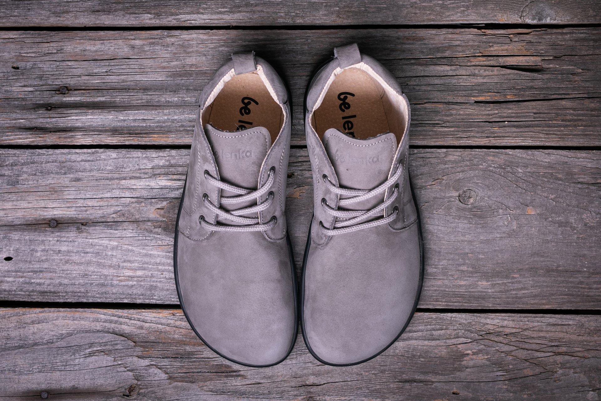 Ботинки Barefoot Be Lenka Icon серая галька