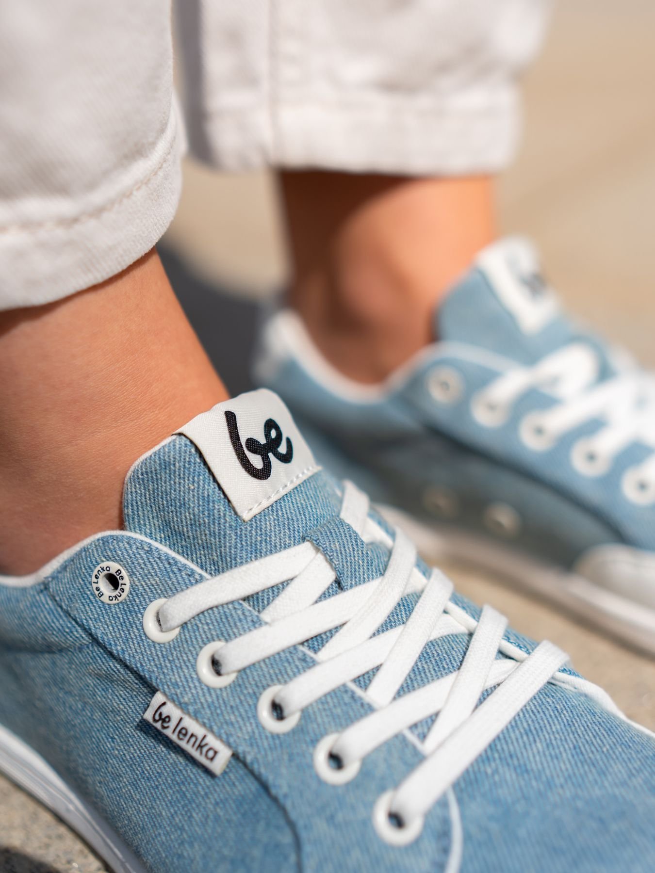 Босоногие кеды Be Lenka Rebound голубые джинс