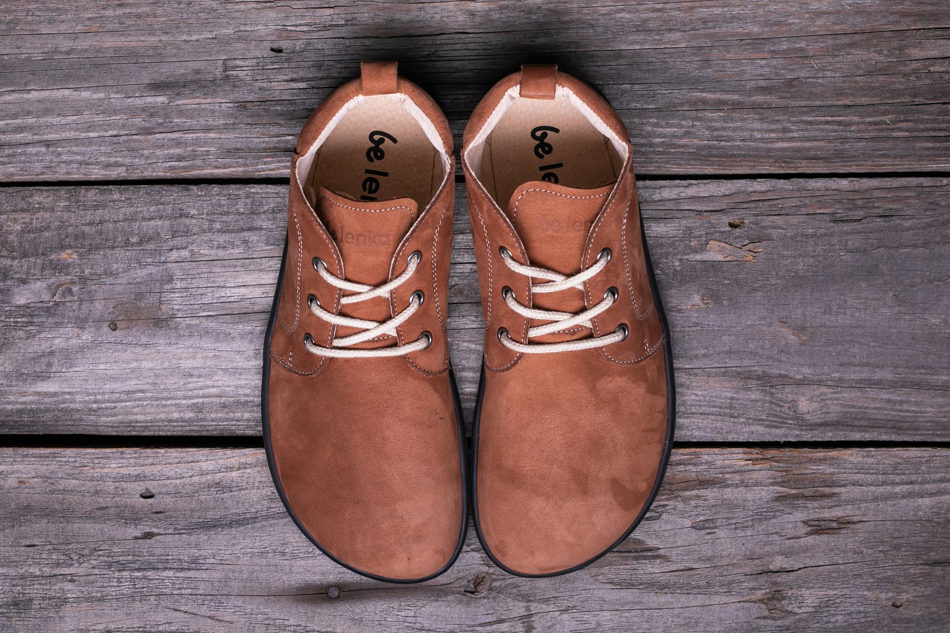 Ботинки Barefoot Be Lenka Icon коньяк